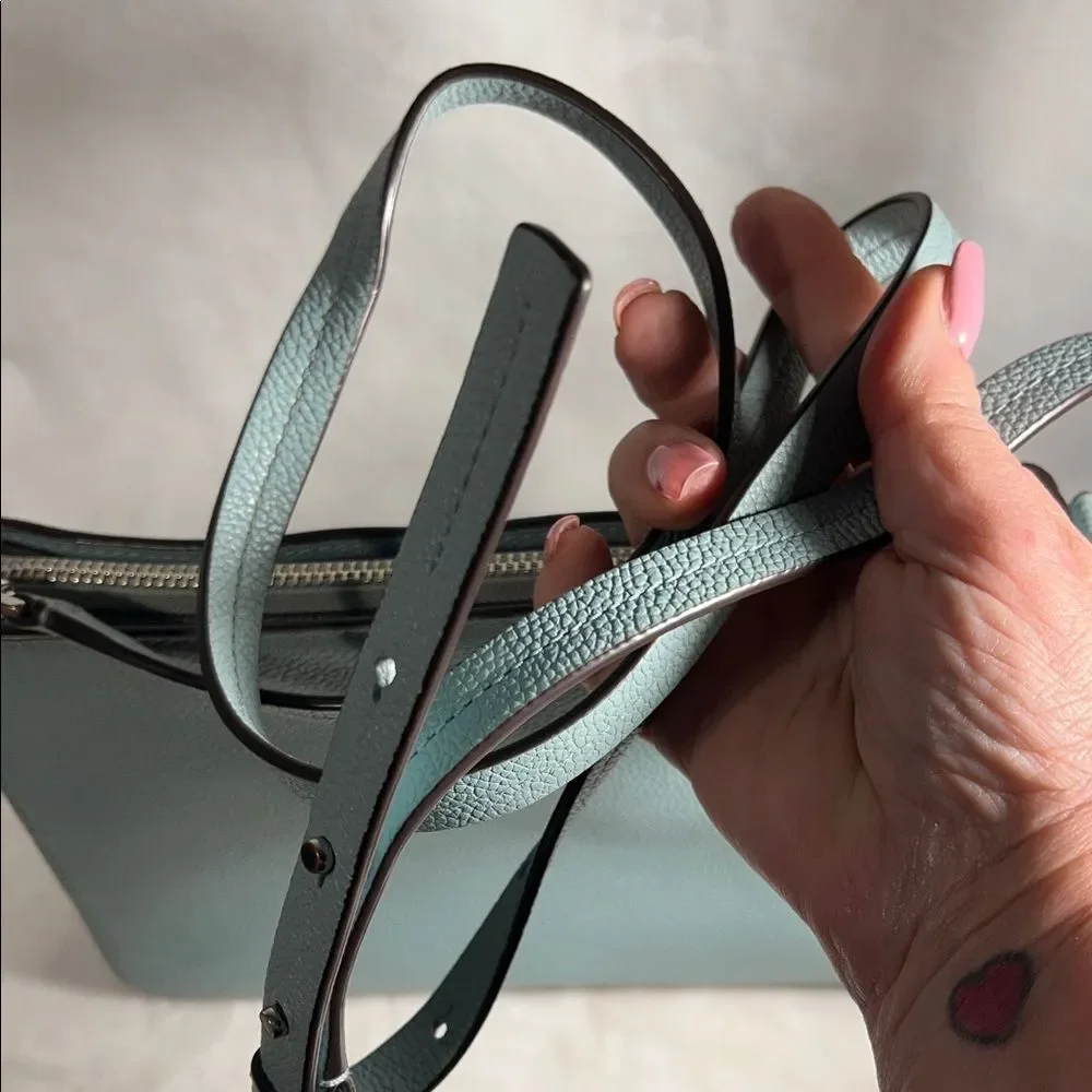 Kate Spade Leather Margaux Med Convertible Crossbody  - Hazy Blue